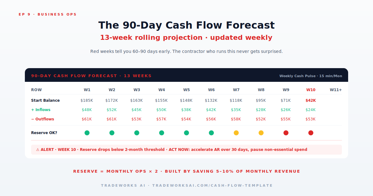 Contractor cash flow leak diagnostic