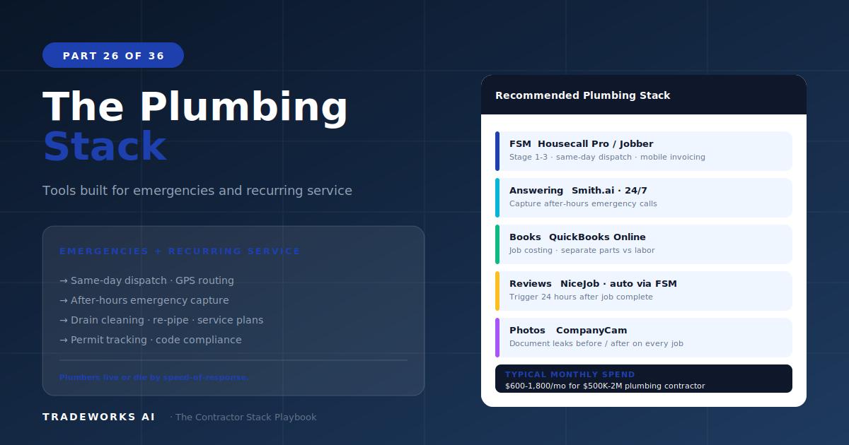 The Plumbing Contractor Stack