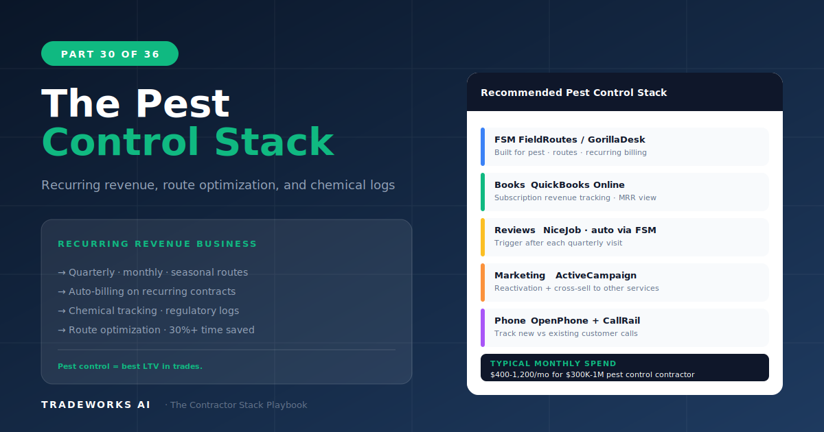 The Pest Control Contractor Stack