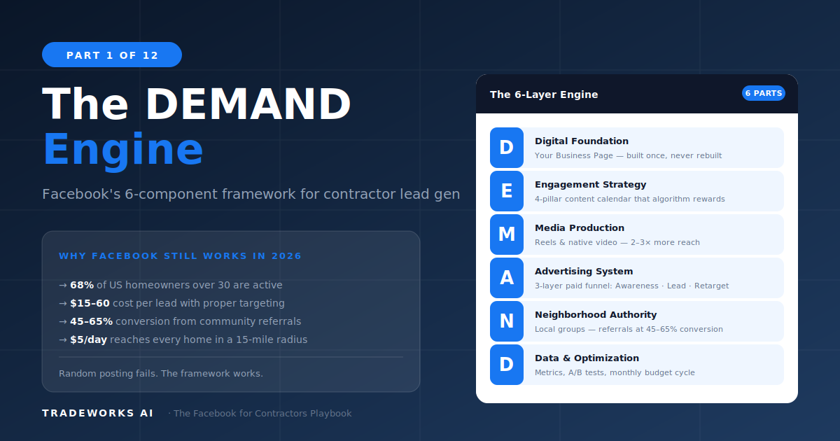 Why Facebook Still Works for Contractors: The DEMAND Engine
