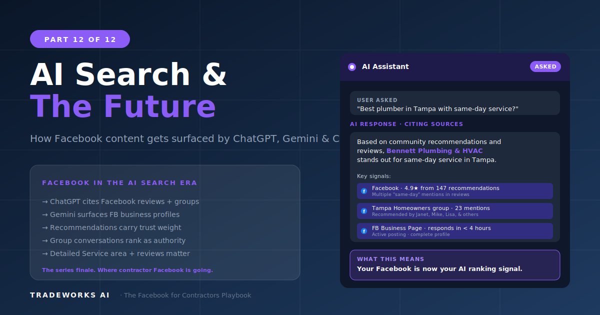 Facebook + AI Search for Contractors