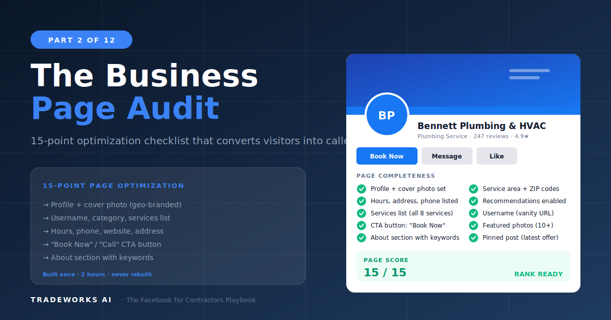 Facebook Business Page Setup for Contractors