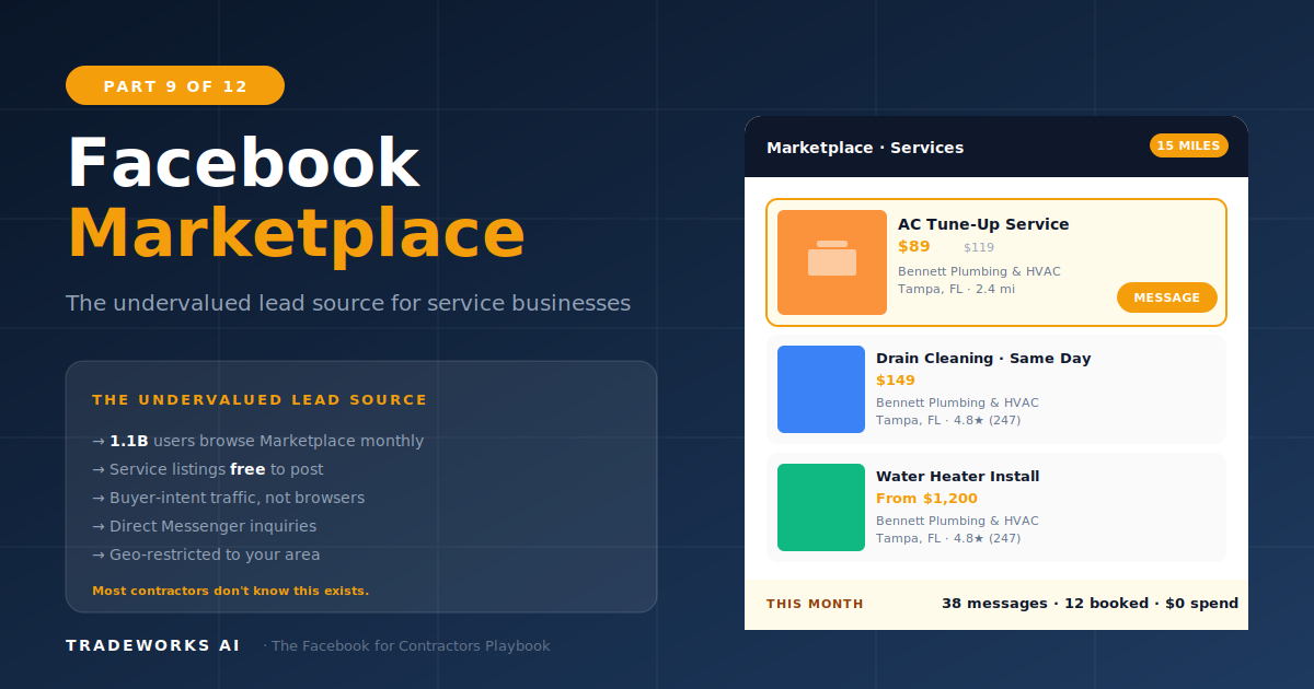 Facebook Marketplace for Contractors