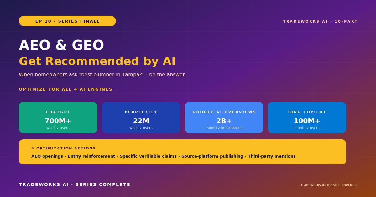 AI search engines recommending contractors
